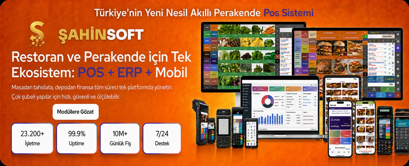 Restoran ve Perakende için Tek Ekosistem: POS + ERP + Mobil