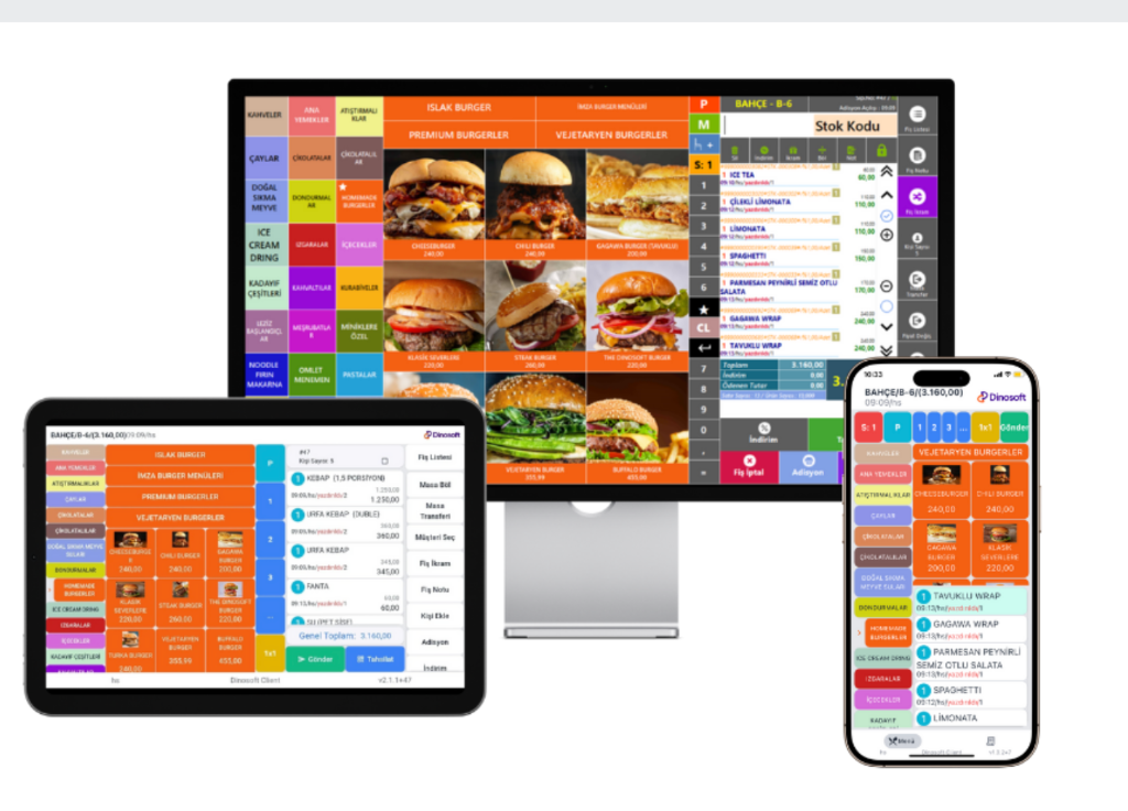 Dinosoft Cafe & Restoran POS Otomasyonu